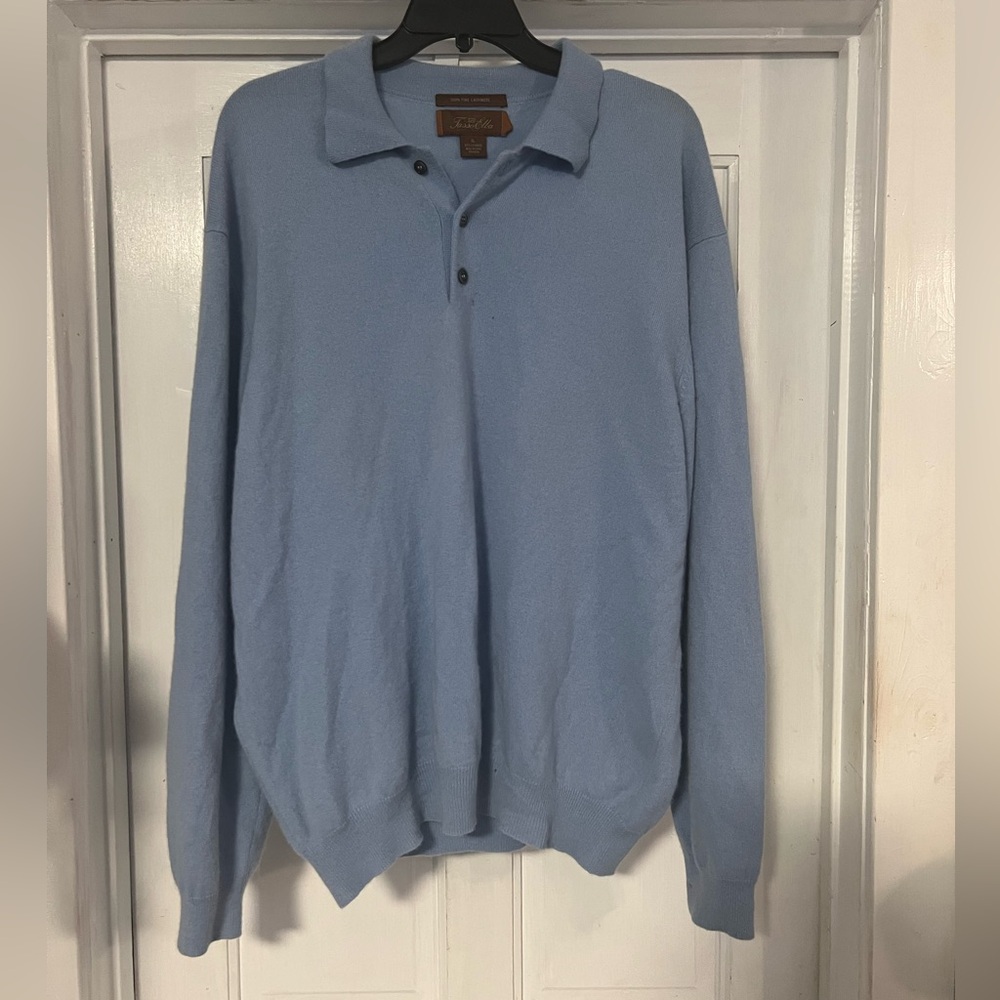 MENS PERFECT CONDITION Tasso Elba 100% cashmere pullover size XL